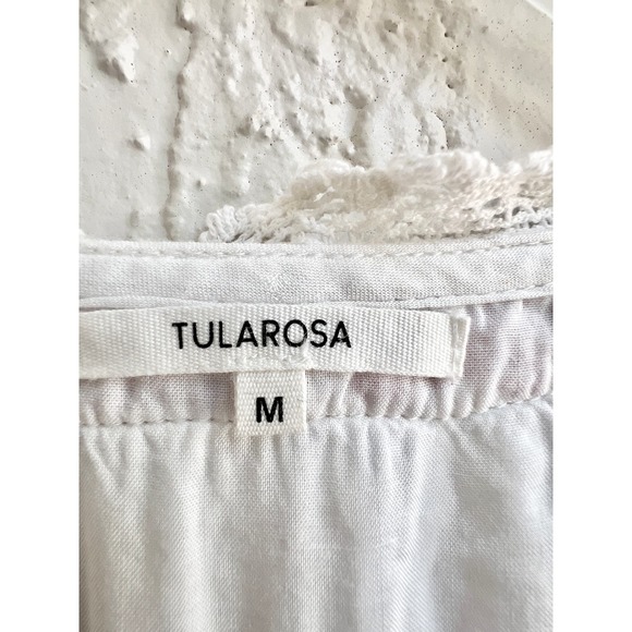 Tularosa Floral Embroidered Noah Combishort Romper White Women's Size Medium - Picture 9 of 11